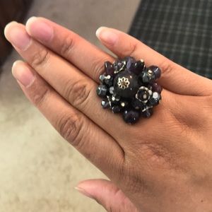 Purple bauble ring